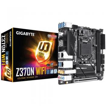 Gigabyte Z370N WIFI Chipset LGA 1151 V2 ITX DDR4 SDRAM Motherboard - Black