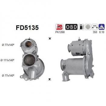 Filtro de partículas AS FD5135 de alta eficiencia