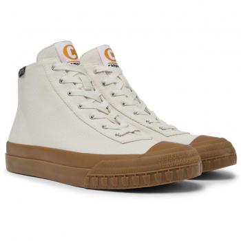Camper Camaleon Women's Cotton Ankle Boots - White, Size 36