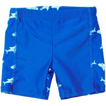 Bañador corto para niño con protección UV tiburones azul