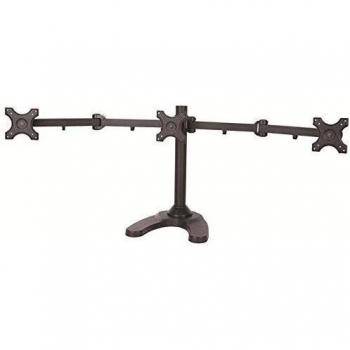 Soporte de mesa para monitor con pie en negro para tres monitores extensible 90° inclinable 90° girable 360° para Asus 19 VS197D