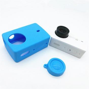 Funda de Silicona y Cubierta de Lente Protectora para Cámara de Acción Xiaomi Yi 4K y Yi 2