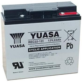 Yuasa - Batería Plomo AGM REC22-12I 12V 22Ah M5-F