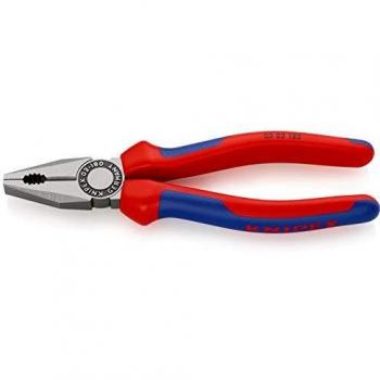 Alicate Universal Knipex de 180mm con Fundas Multicomponentes, Modelo 03 02 180