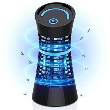 FethFire UV Lámpara Antimosquitos Eléctrico, 900 V Mosquitos Electrico, 5W Mosquito Lámpara Trampa , Químicos no tóxicos Adecuado para cocina interior, sala de estar y habitación de niños.