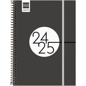 Agenda Espir 2024-2025 Semana Vista Horizontal Negro Catalán