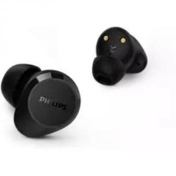 Auriculares In-Ear True Wireless Bluetooth Philips TAT1209BK/00 - Negro, Música y Llamadas, Estuche de Carga Portátil