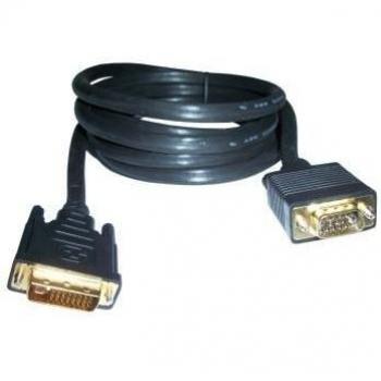 CABLE DVI MACHO A VGA MACHO 3GO CDVIVGACONECTORES DVI-I 24-5 PIN/DSUB 15 PIN2 METROS