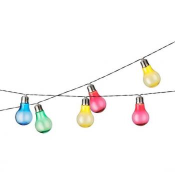 Guirnalda Solar LED Multicolor 10 Bombillas 4.5 Metros