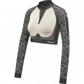 Hummel Mila Women's Seamless Half Zip Crop Sweatshirt