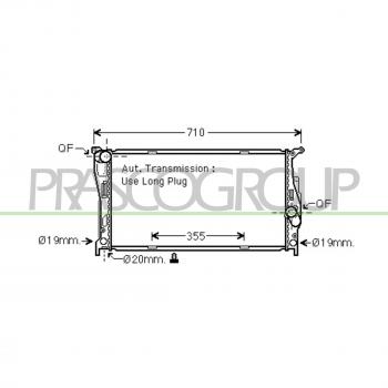 Radiador de Refrigeración del Motor PRASCO BM024R006