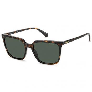 Polaroid Women's Square Polarized Sunglasses PLD 4163/S in Brown Havana