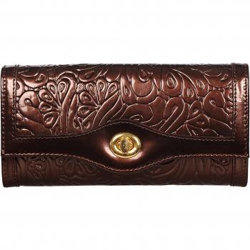 SILVIO TOSSI - Swiss Label Clutch Marrón