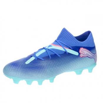 Botas de fútbol Puma Future 7 Pro FG/AG, unisex adulto, color Bluemazing White-Electric Peppermint, talla 43 EU