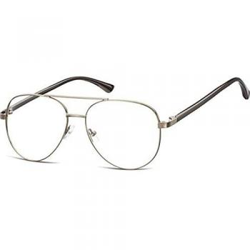 Rectangle Montura completa Metálico Grises Gafas Recetadas para Hombre - Gafas Anti-Azules - SmartBuy Collection