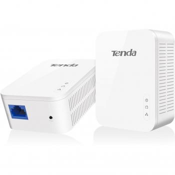 Tenda PH3 Powerline Adaptador, 1000Mbps Gigabit Ethernet, IEEE 802.3 Estándar, Tipo E/F Plug, AV1000 con Chip Broadcom - Pack de 2