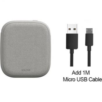 Banco de Energía Inalámbrico QI 10000 mAh con Doble USB y Carga Rápida para Huawei, Samsung, iPhone X XR XS MAX 8 Plus