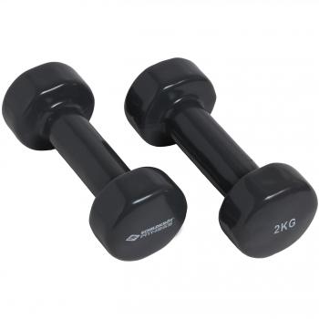 Schildkröt Fitness Set de 2 Mancuernas de Vinilo 2,0 Kg, 960006