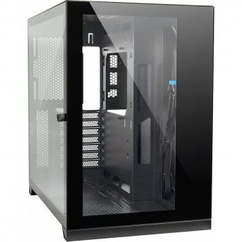 Caja de PC Inter-Tech C-703 Vision ATX, Torre Midi, Cristal Templado, Color Negro