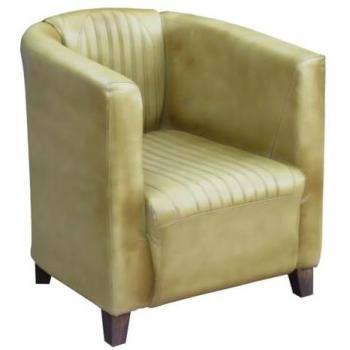 Sillón de polipiel blanco Wanderlust Deco 80x70x70h cm