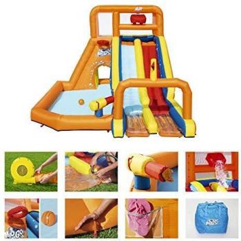 BESTWAY 53305 - Castillo Hinchable Acuático Tsunami Waves Summit Mega Parque 505x340x265 cm