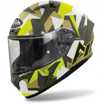 Airoh Casco Integral Valor Army Amarillo, Blanco, Negro, Dorado Adulto