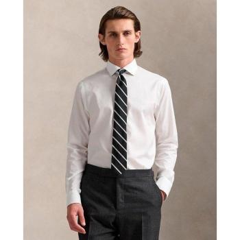 Camisa de vestir Polo Ralph Lauren para hombre texturizada, planchado fácil, ajuste regular, manga larga, algodón blanco