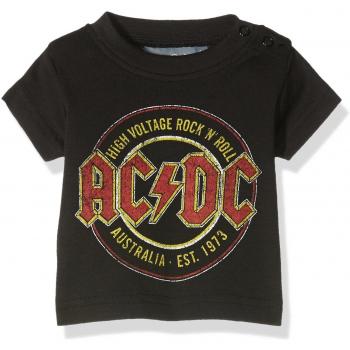 Twins Ac/dc 5 281 11, Camiseta Para Bebés, Negro
