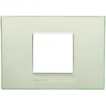 Placa Cuadrada Livinglight Aguamarina 2 Módulos Centrados LNA4819KA