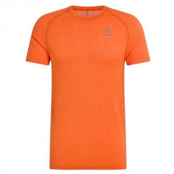 Camiseta de Manga Corta Odlo Essential Seamless Naranja Brillante - XL
