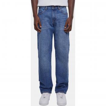 Urban Classics Men's Heavy Ounce Straight Fit Jeans - Medium Blue
