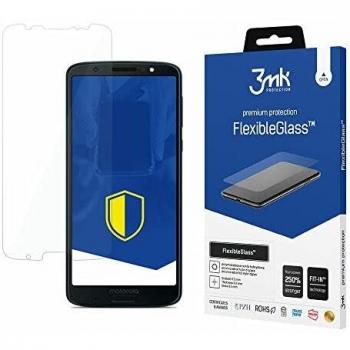 Cristal Templado Flexible 3MK para Motorola Moto G6 Plus - Película Protectora Transparente