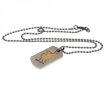 Liverpool FC Bi Color Cut Out Dog Tag and Chain Silver One Size