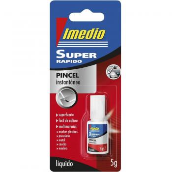 Imedio Pegamento Instantáneo Súper Rápido con Pincel Aplicador, 5g