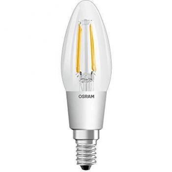 Osram Superstar Classic LED E14 Vela con Filamento Clara 4W 470lm - 822-827 Dim aWarm | Regulable