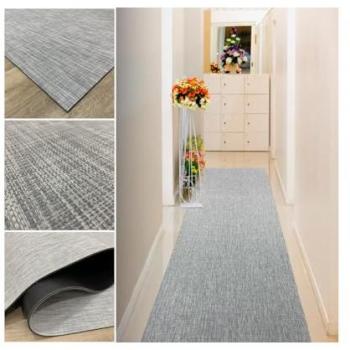 Alfombra Vinílica Resistente Tadi & Imperio 1979 - Color Gris - 70x500 cm - Lavable y Multiusos