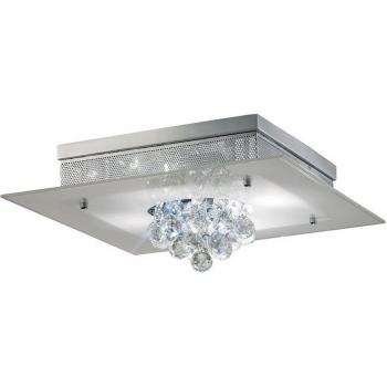 Lámpara de techo Tabitha 4 luces cromo pulido cristal