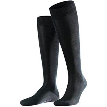 Falke Tiago Men's Black Knee-High Socks with Stretch, Size 39/40