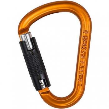 Mosquetón de Aluminio Skylotec PASSO-TRI H-137-TRI Naranja
