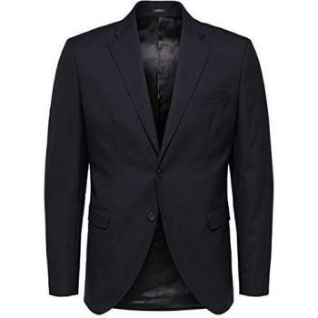 SELECTED HOMME Slhslim-mylohigh BLZ B Noos Chaqueta de Traje, Azul