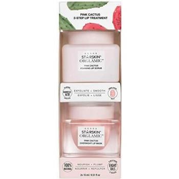STARSKIN Orglamic Pink Cactus Tratamiento de labios en 2 pasos, exfoliante y mascarilla nutritiva