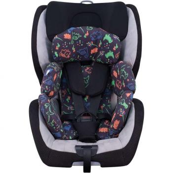 Funda para cojín reductor de silla de coche compatible con Recaro Zero Talla 1 Jyoko Happy Dino
