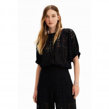Desigual Women's Blouse BLUS_LUCCA in Black, Polyester, Size M