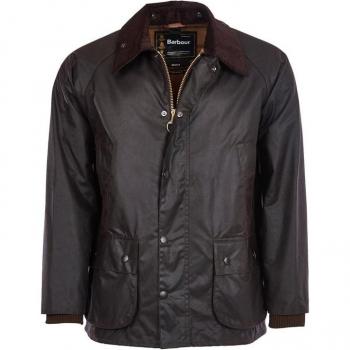 Chaqueta de Cera para Hombre Barbour Bedale - Talla 42 - Color Rústico, Verde y Marrón
