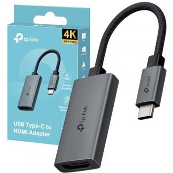 Adaptador USB-C TP-Link UA520C a HDMI 4K 60Hz, Plug and Play, Ligero y Compacto, Compatibilidad Universal