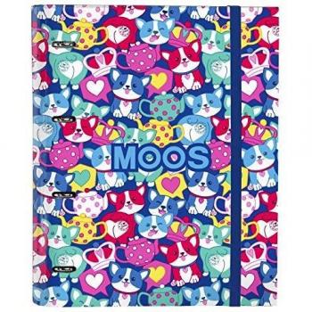 Safta 512018666 - Carpeta 4 Anillas de 30mm de MOOS con 100 Hojas A4
