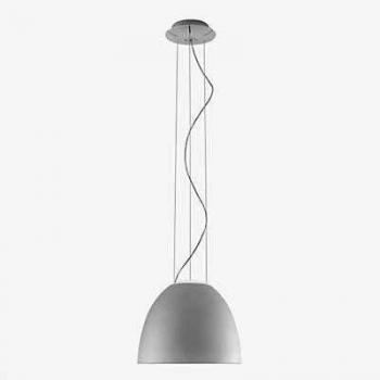 Lámpara colgante mini Artemide Nur de aluminio gris