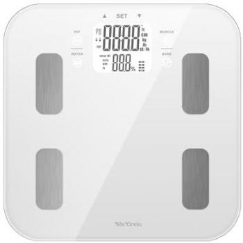 Báscula Digital de Baño Mx Onda MXPB2470 Gris con medición de grasa corporal