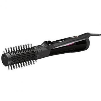 BaByliss AS531E - Cepillo rotativo de aire, seca, desenreda y moldea, cepillo giratorio de 35 mm con cerdas de jabalí, 2 velocidades/temperaturas