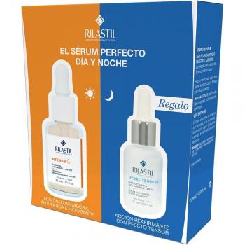 Rilastil Intense Skincare Set - Vitamin C Day and Night Serum + Hydrotenseur